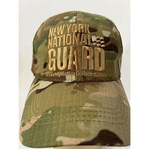 New York National Guard Camouflage Cap OS Adjustable Velcro Closure